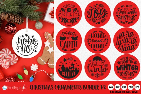 Download Christmas Ornaments SVG Cutting Files - Ornaments Collection