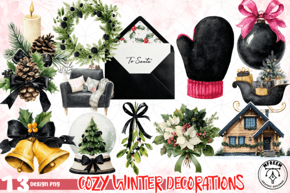 Download Cozy Winter Decorations PNG - Decor Collection