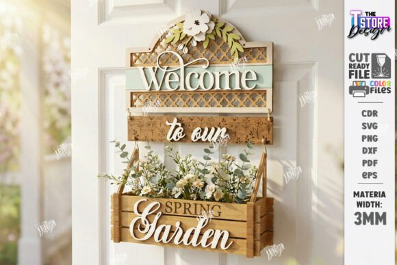 Download Easter Door Hanger Laser Cut | Spring - Premium Resources