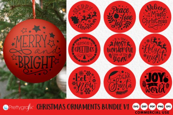 Download Christmas Ornaments SVG Cutting Files - Ornaments Collection