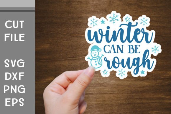 Download Winter Sticker SVG Cut File - Winter sticker svg Collection