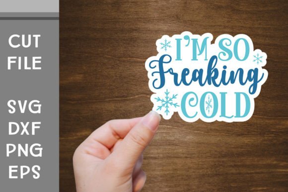 Download Winter Sticker SVG Cut File - Winter sticker svg Collection