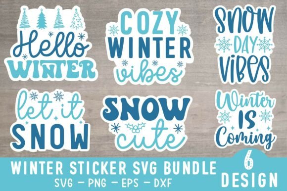 Download Winter Sticker SVG - Premium Bundle