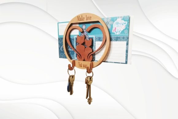Download Key Holder Cats Wall Decor Laser Cutting - Decor Collection