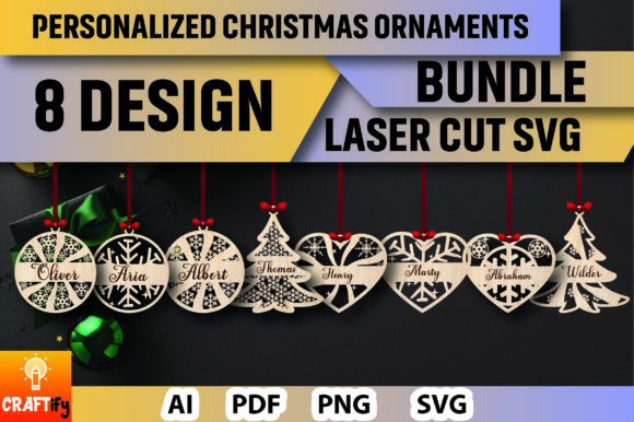 Download Personalized Christmas Ornaments Bundle - Ornaments Collection