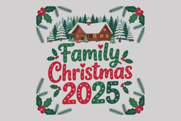 Download Family Christmas 2025 SVG.Cozy Cabin Hol - Christmas 2025 svg Collection