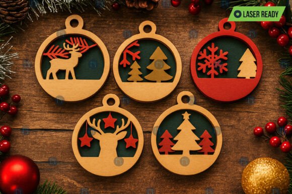 Download Christmas Decor Laser Cut SVG Bundle - Decor Collection