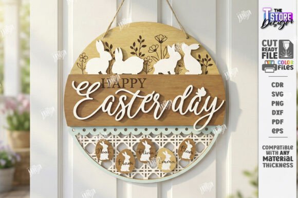 Download Easter Door Hanger Laser Cut | Spring - Premium Resources