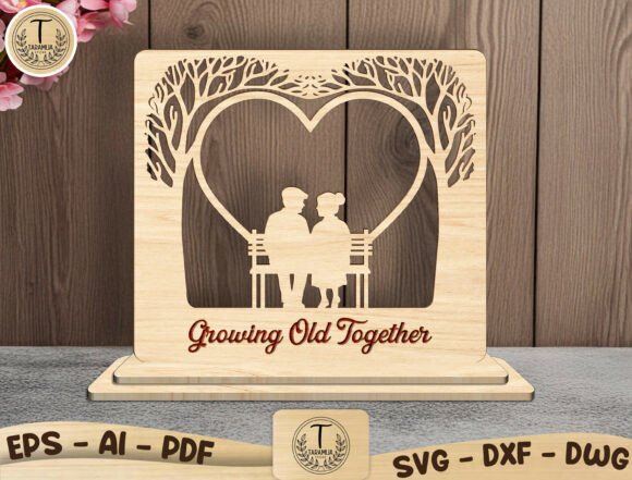 Download Romantic Wood Cut File Decor - Decor Collection