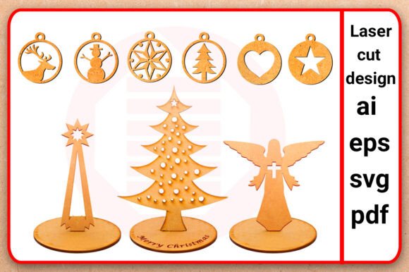 Download Laser Cut SVG Christmas Decor Ornaments - Ornaments Collection