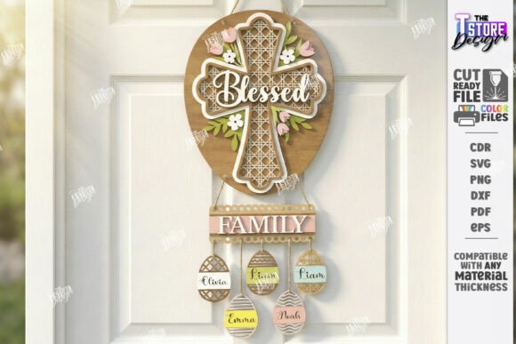 Download Easter Door Hanger Laser Cut | Spring - Premium Resources