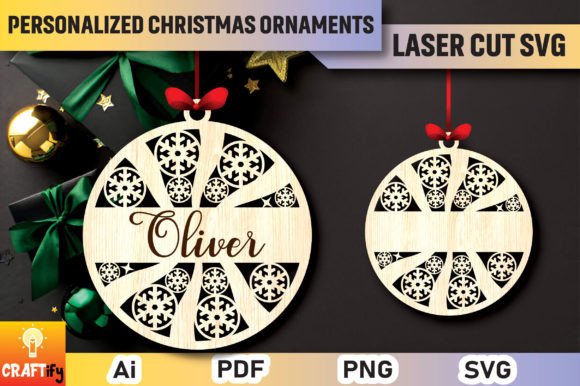 Download Personalized Christmas Ornaments SVG - Ornaments Collection