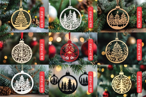 Download Paper Cut Christmas Decor SVG Bundle - Decor Collection
